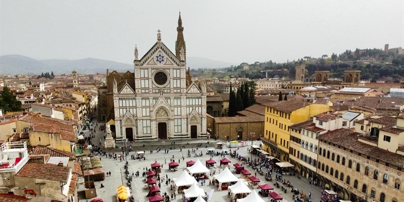 l'evento in piazza Santa Croce