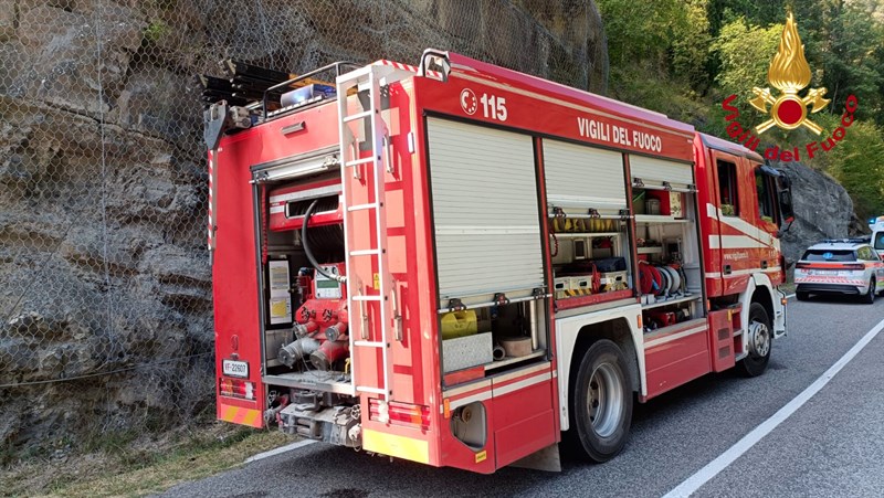 I Vigili del Fuoco prontamente arrivati sul posto
