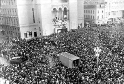 1989, a Timisoara è rivolta. E' l'inizio della rivoluzione rumena.
