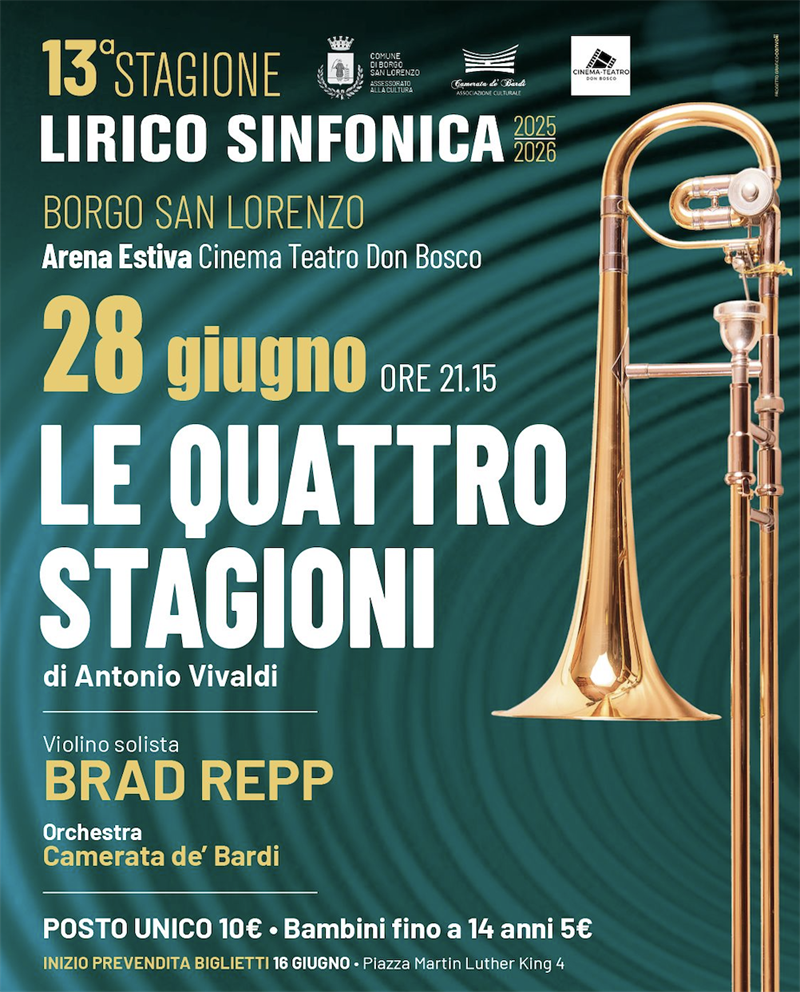 La locandina del concerto all’Arena Don Bosco