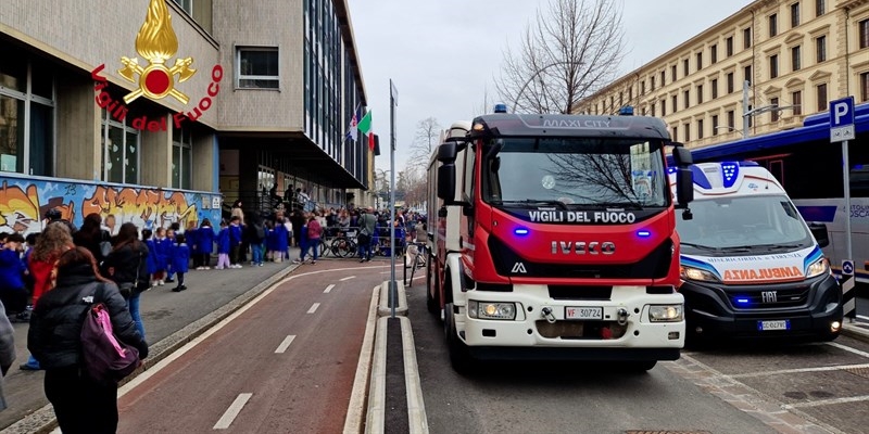 L'intervento in viale Lavagnini
