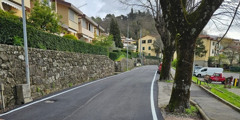 Nuove asfaltature a Santa Brigida