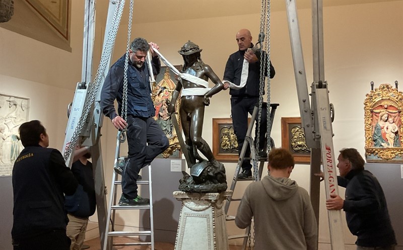 Fasi dei lavori del restauro