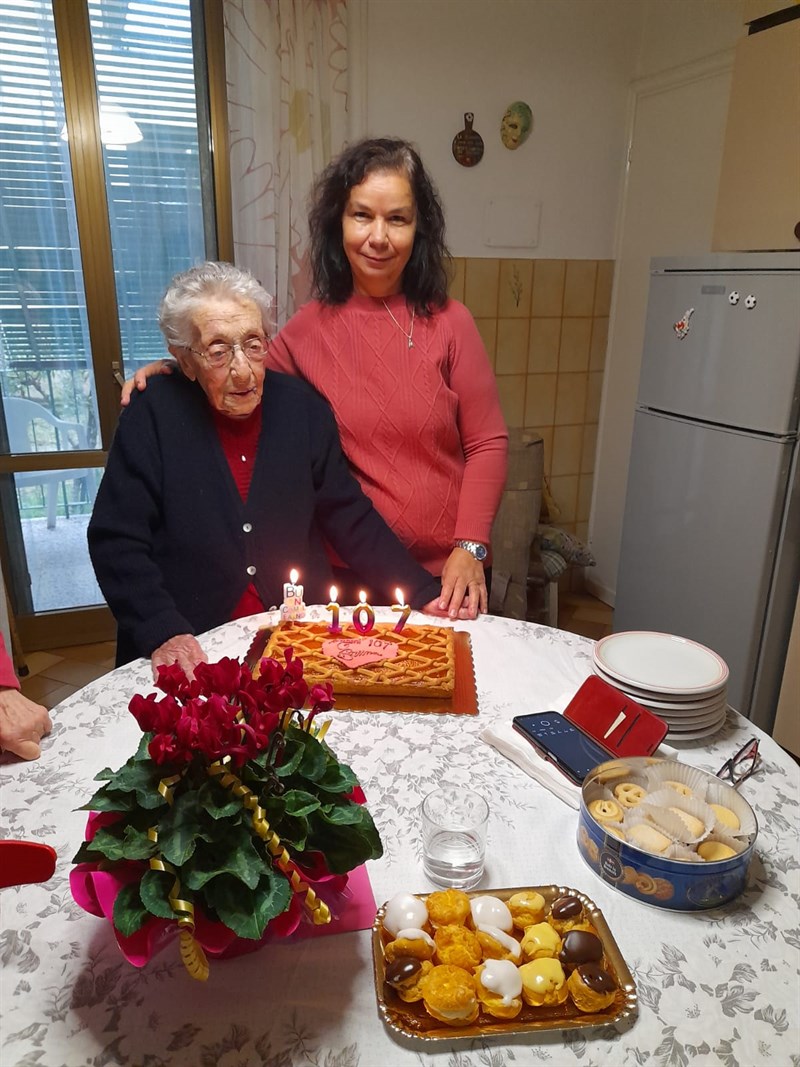 Compleanno 107 anni Bendoni Bruna