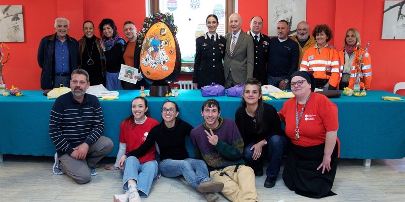 La consegna del maxi uovo