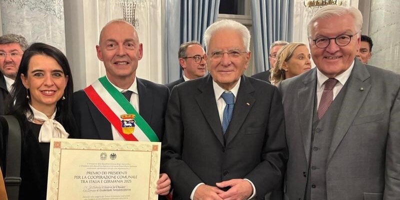 Un momento della cerimonia