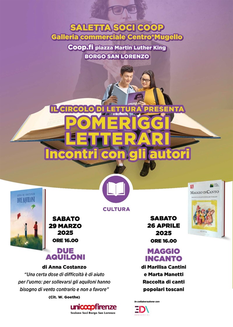 La locandina completa - pomeriggi letterari