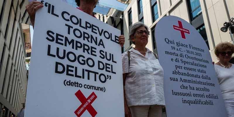 Un momento del flash mob