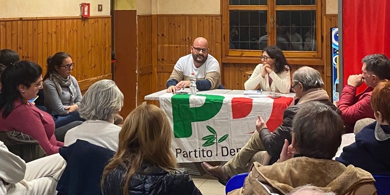 L’assemblea di circolo del Partito Democratico di Pelago con Povoleri e la Segretaria Ridolfi