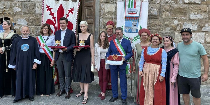 Un momento della cerimonia