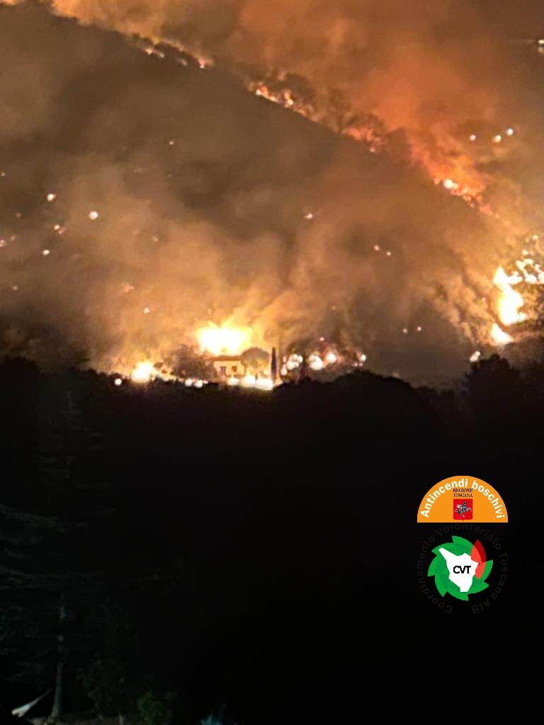 L'incendio di stanotte