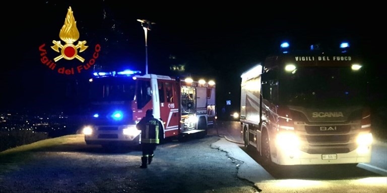 l’intervento dei Vigili del fuoco - foto di repertorio