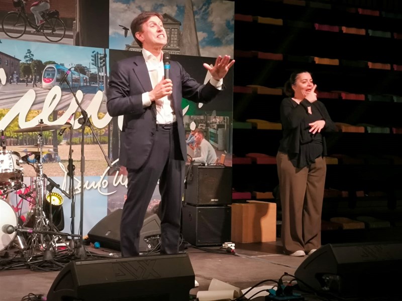 Dario Nardella durante il suo intervento