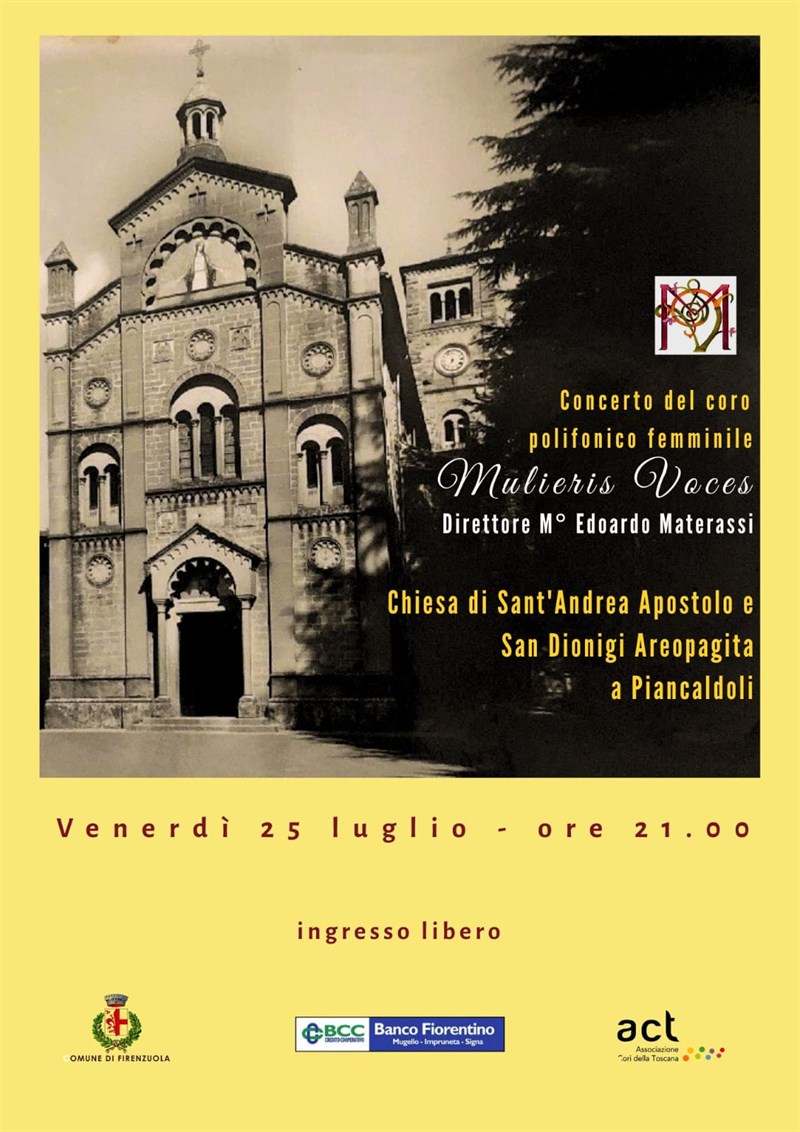 La locandina del concerto a Piancaldoli