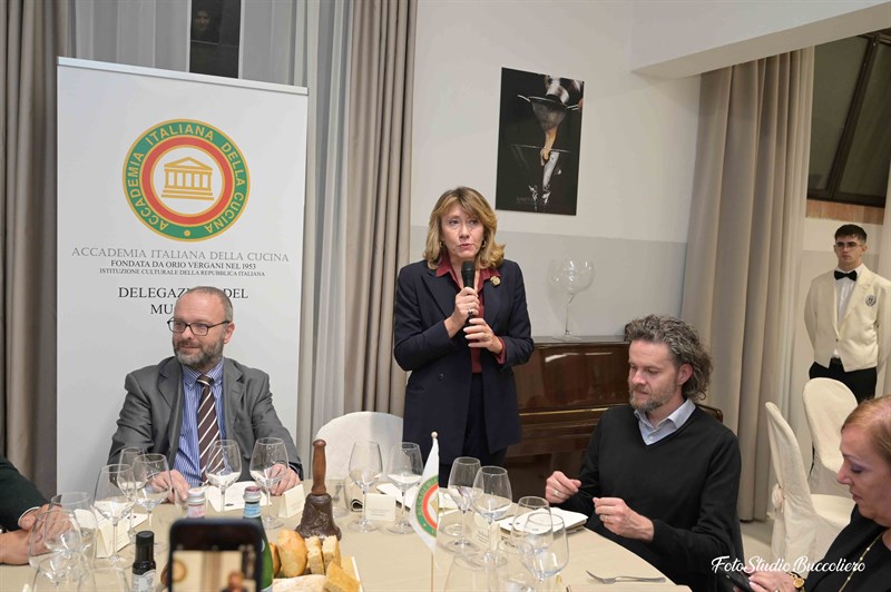 L’Avv. Monica Sforzini Faucci, presidente della Delegazione del Mugello dell’Accademia della Cucina Italiana.