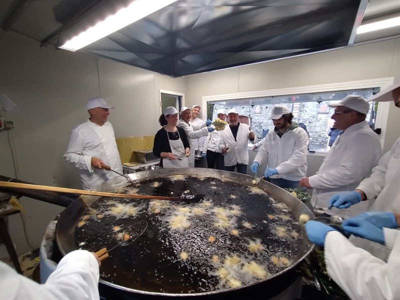 Un momento della sagra