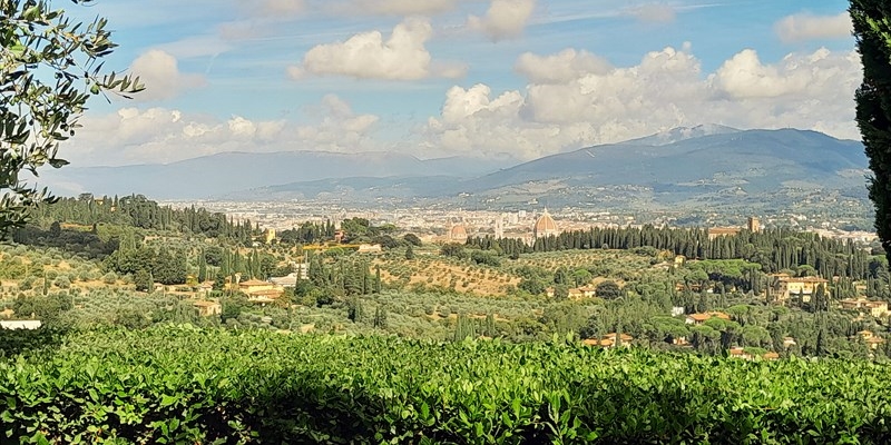 La veduta da Villa Spadolini