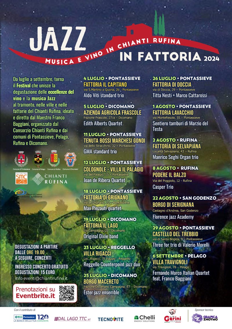 Locandina dell'evento "Jazz in fattoria"