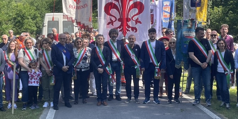 La partenza della Marcia di Barbiana