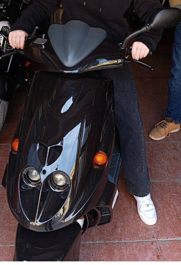 Uno scatto del motorino