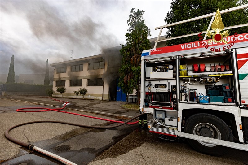 il luogo dell'incendio