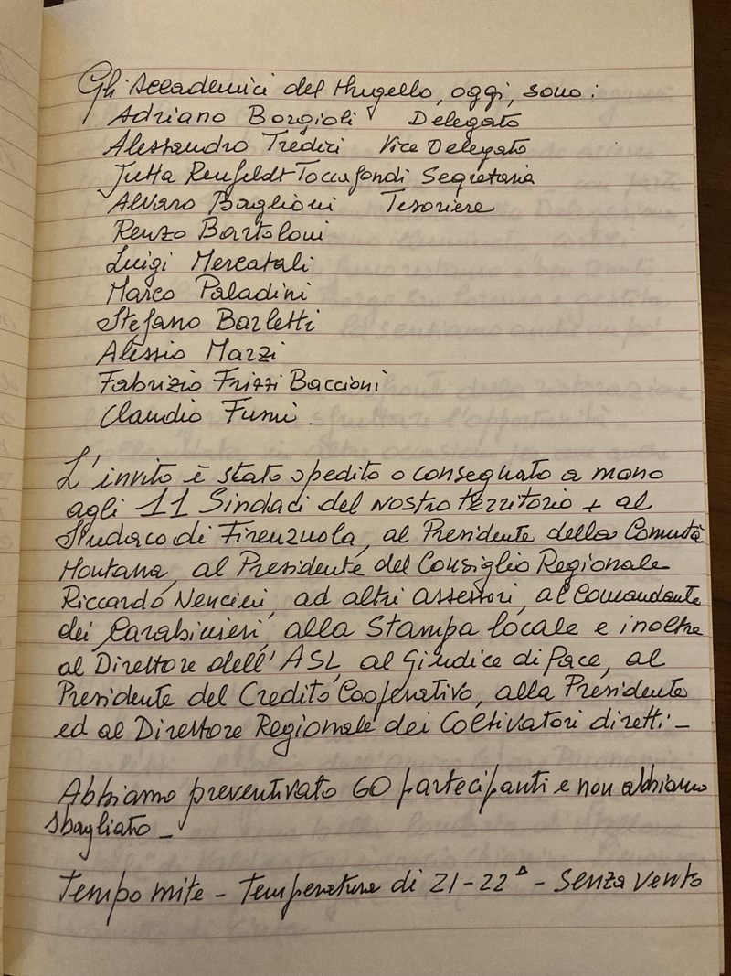 Pag. 2 manoscritto di Adriano Borgioli
