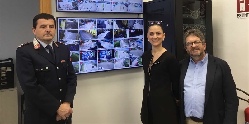 Il sopralluogo di Sindaco, Assessore e comandante alla nuova sede