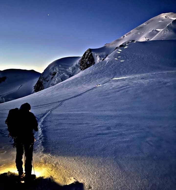 La salita al Monte Bianco