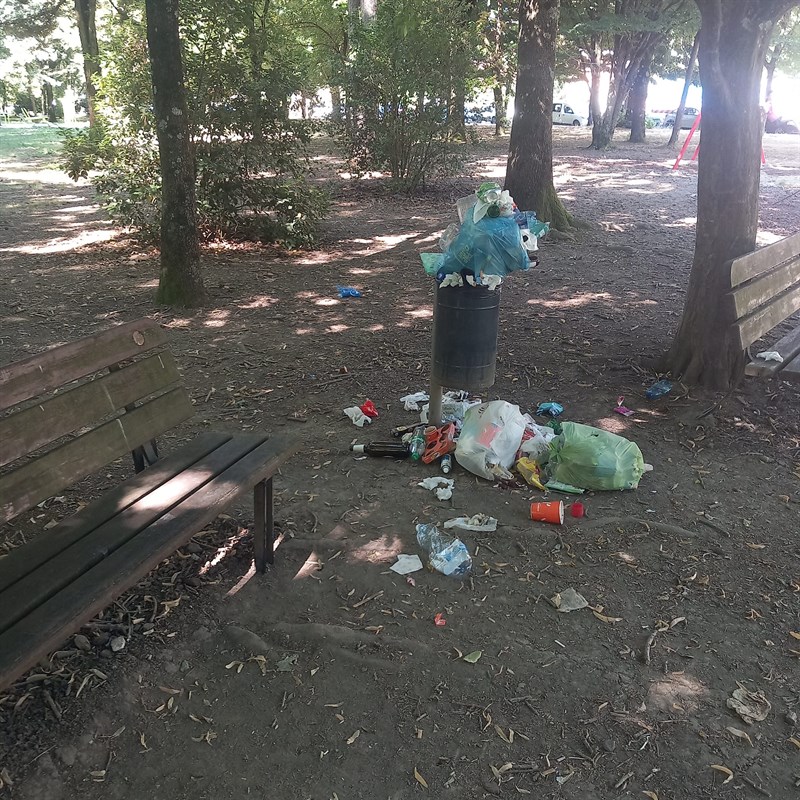 La situazione di stamani mattina al Parco Pertini