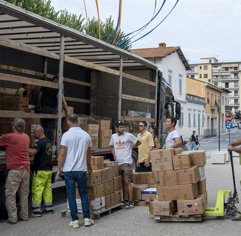 Il caricamento del camion