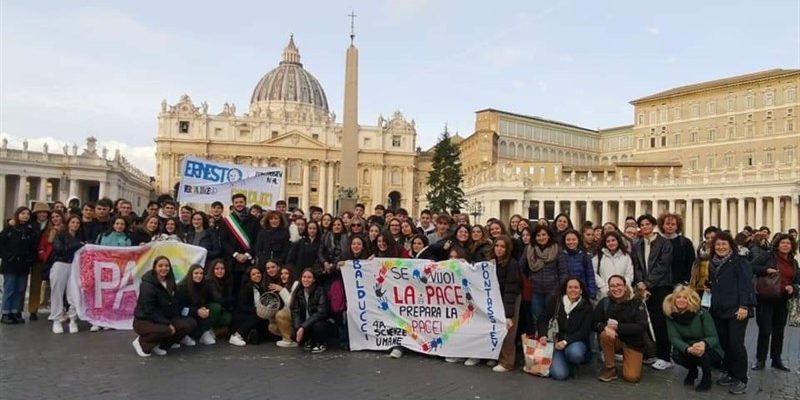 "Balducci" presente! Anche gli studenti di Pontassieve in visita oggi da Papa Francesco