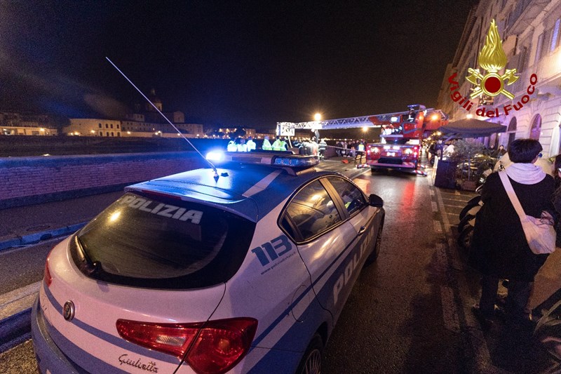 L'intervento dei Vigili del Fuoco