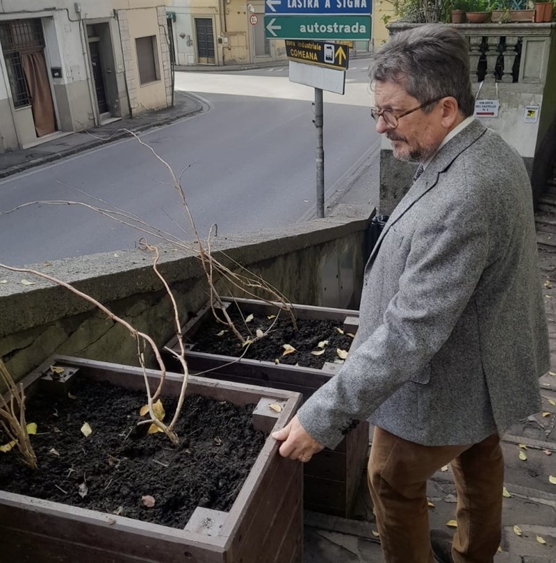 Il sopralluogo del sindaco Fossi