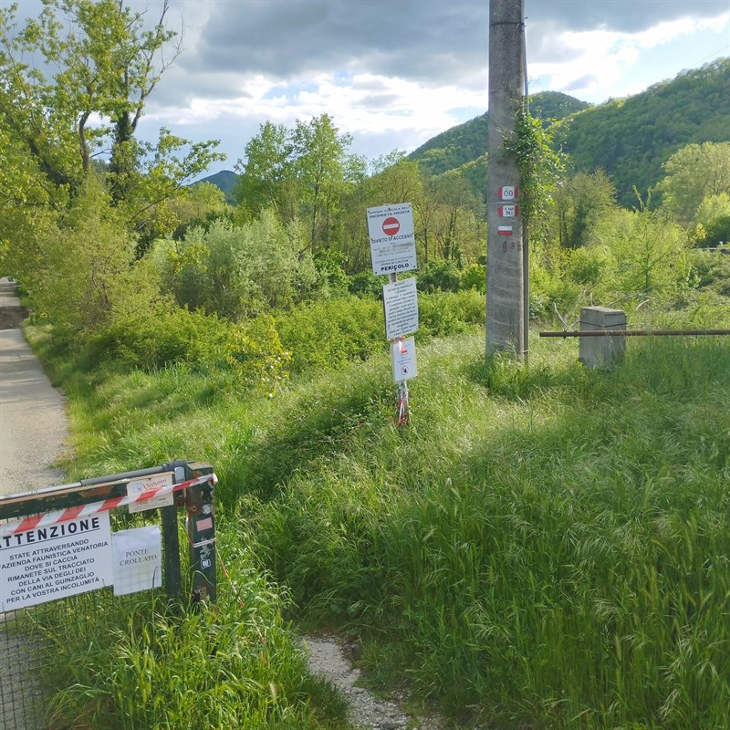 deviazione via degli dei