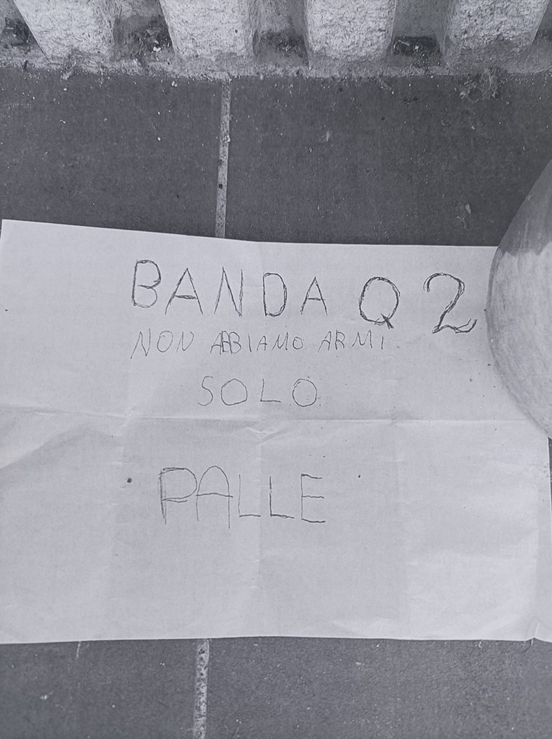 il messaggio della "banda"