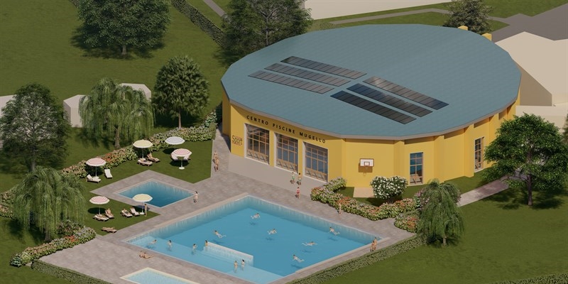 La nuova copertura del centro piscine di Borgo San Lorenzo