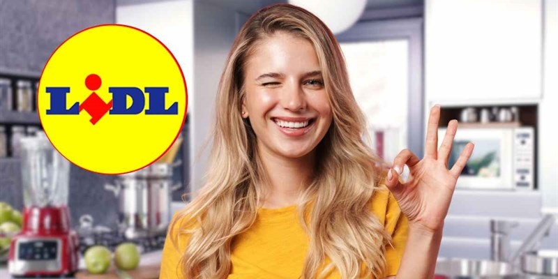 Donna ok Lidl logo cucina