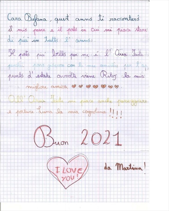 La Befana e le letterine dei bambini