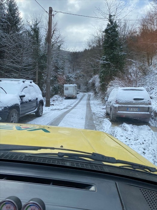 Neve a Rufina alta- frazioni di Pomino e dintorni (Turicchi  cigliano metamorli canipittoli Castiglioni)