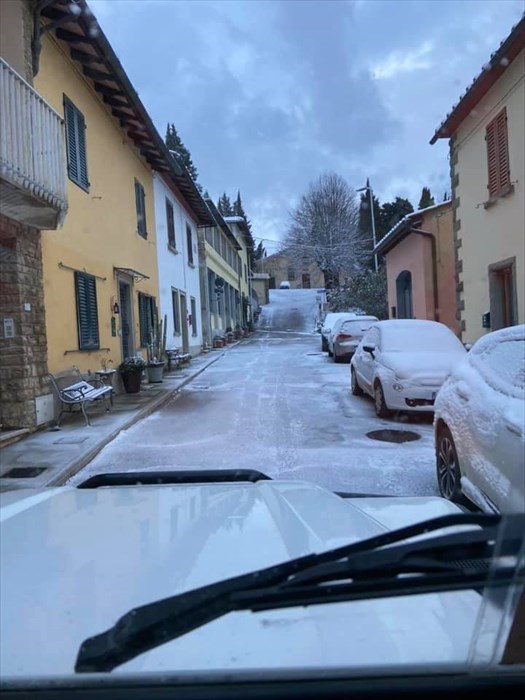 Neve nelle frazioni di Colognole e Acone, comune di Pontassieve
