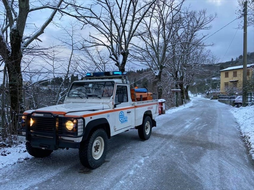 Neve nelle frazioni di Colognole e Acone, comune di Pontassieve