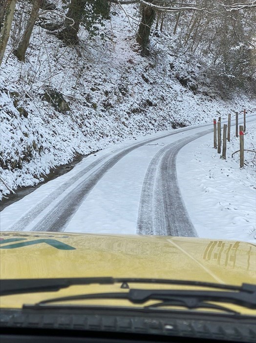 Neve nelle frazioni di Colognole e Acone, comune di Pontassieve