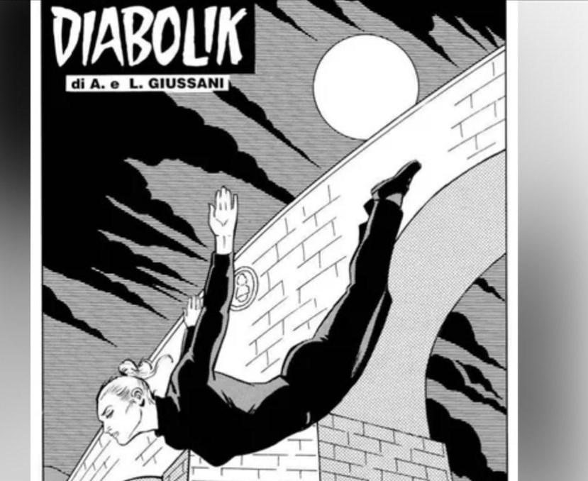 La ristampa del numero 716 di Diabolik con il Ponte mediceo in copertina
