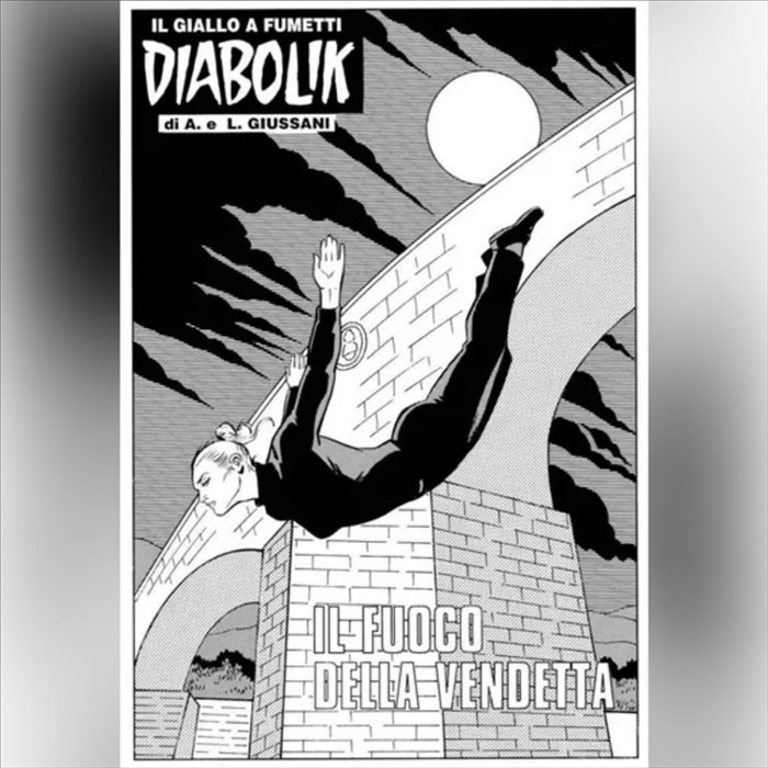 Copertina del numero 716 di Diabolik di Febbraio 2021 con Ponte Mediceo