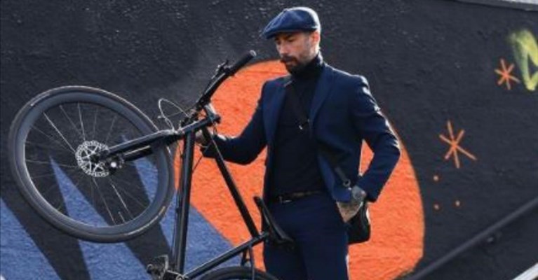 Vittorio Brumotti e la sua bicicletta