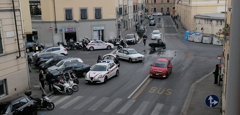 l'incrocio incriminato subito dopo l'incidente