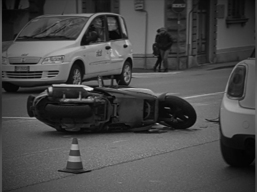 Incidente mortale Via Aretina - lo scooter di Andrea Pirrò