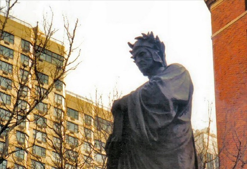 La statua di Dante a New York. Ettore Ximenes (1855–1926)
