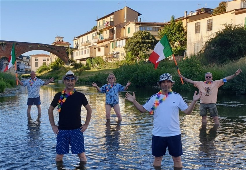 Sul set di "Allegria", il video girato a Pontassieve dai cittadini della Valdisieve