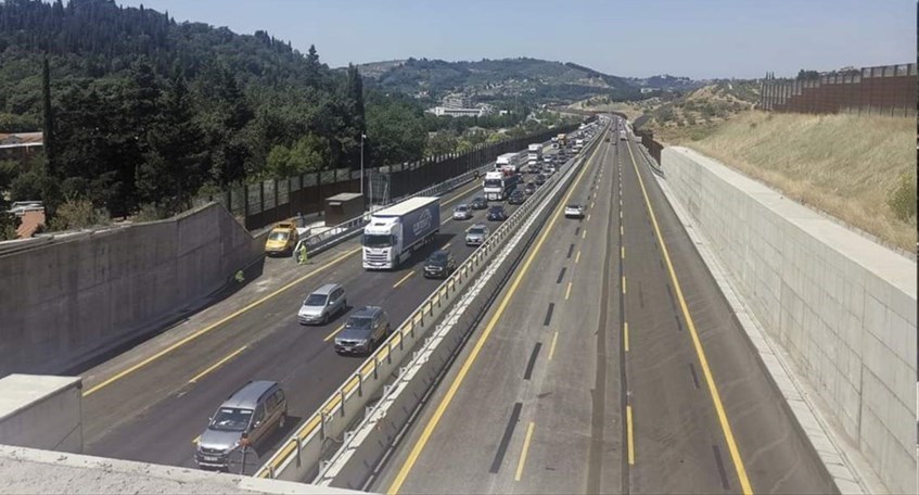 A1 Milano - Napoli nel giorno inaugurazione terza corsia fra Incisa/Reggello e Firenze Sud